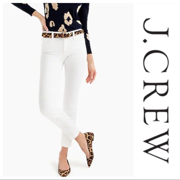 “Toothpick” Ankle Jeans in White